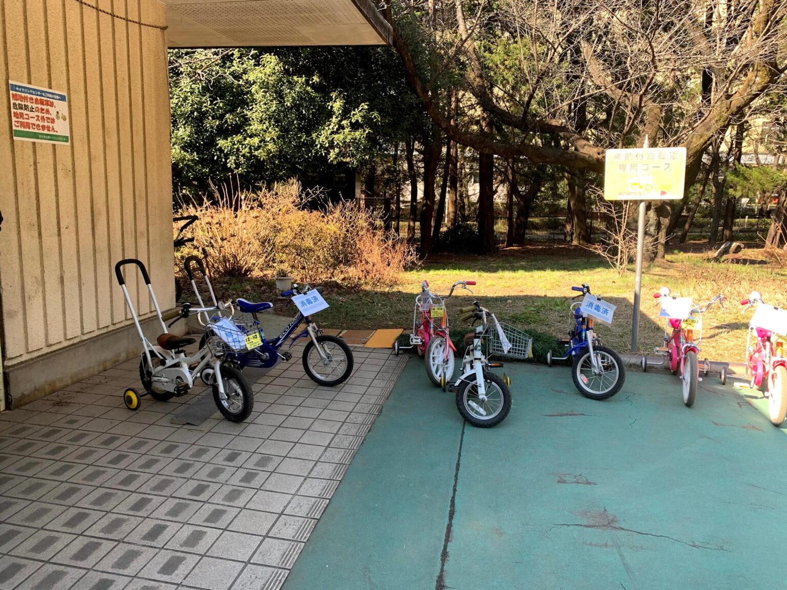 代々木公園 自転車 ヘルメット